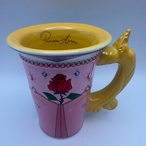 Disney Princess Aurora Sleeping Beauty Coffee Tea Mug Ceramic Cup 3D Dress Rose